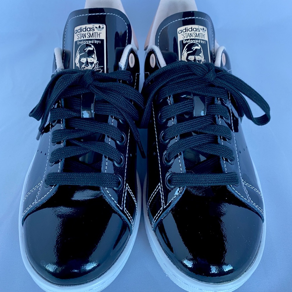 Adidas Stan Smith Black and Pink shoes
